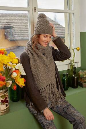 Strickset Schal Lang Yarns YAK mit Anleitung in garnwelt-Box