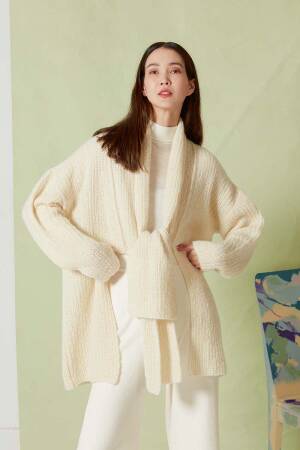 Knitting set Jacket ZEN with knitting instructions in garnwelt box in size S
