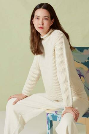 Strickset Pullover Lang Yarns CASHMERINO FOR BABIES AND MORE mit Anleitung in garnwelt-Box S