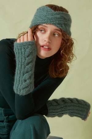 Strickset Stirnband Lang Yarns ENYA mit Anleitung in garnwelt-Box