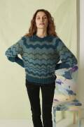 Strickset Pullover Lang Yarns MALOU LIGHT mit Anleitung in garnwelt-Box S-M