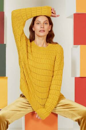 Knitting set Sweater  with knitting instructions in garnwelt box