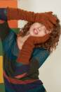 Strickset Lange Fingerhandschuhe Lang Yarns LACE LAMELAME mit Anleitung in garnwelt-Box one size