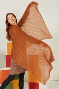 Strickset Stola Lang Yarns LACE LAME mit Anleitung in garnwelt-Box ca 83 x 192 cm