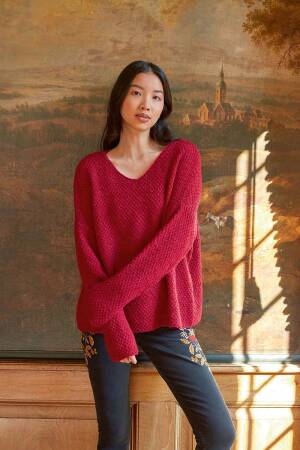 Strickset Pullover Lang Yarns REGINA mit Anleitung in garnwelt-Box S-M