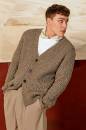 Knitting set Mens cardigan YAK with knitting instructions in garnwelt box in size S
