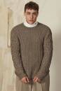 Strickset Herrenpullover Lang Yarns YAK mit Anleitung in garnwelt-Box S-M