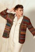 Strickset Herrenjacke Lang Yarns FRIDA mit Anleitung in garnwelt-Box S-M