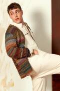 Strickset Herrenjacke Lang Yarns FRIDA mit Anleitung in garnwelt-Box S-M