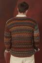Knitting set Mens cardigan  with knitting instructions in garnwelt box in size S-M