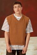Knitting set Mens vest CASHMERE PREMIUM with knitting instructions in garnwelt box in size S