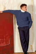 Strickset Herrenpullover Lang Yarns MERINO  mit Anleitung in garnwelt-Box L