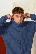 Knitting set Mens cardigan MERINO 150 with knitting instructions in garnwelt box in size L