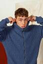 Knitting set Mens cardigan MERINO 150 with knitting instructions in garnwelt box in size L
