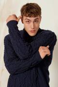 Strickset Herrenpullover Lang Yarns MERINO  mit Anleitung...