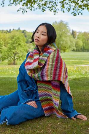 Strickset Schal Lang Yarns CLOUD mit Anleitung in garnwelt-Box