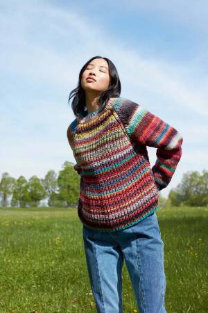 Strickset Pullover Lang Yarns CLOUD mit Anleitung in garnwelt-Box S