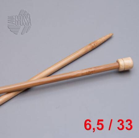Lana Grossa Jackenstricknadeln Bambus 33cm / 6,5mm - AKTION -