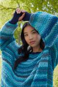 Strickset Damenpullover Lang Yarns CLOUD mit Anleitung in garnwelt-Box S-M