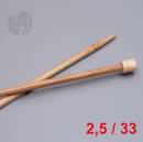 Lana Grossa Jackenstricknadel Bambus 33cm / 2,5mm - AKTION -