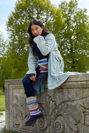 Strickset Beinstulpen Lang Yarns CLOUD mit Anleitung in garnwelt-Box
