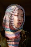 Knitting set Hood  with knitting instructions in garnwelt box