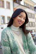 Strickset Jacke Lang YarnsSNOWFLAKE mit Anleitung in garnwelt-Box S