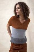 Strickset V-Pullunder Top Down Lang Yarns LACE mit...