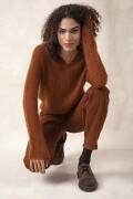 Strickset V-Pullover Top Down Lang Yarns LACE LAME mit...