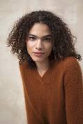 Strickset V-Pullover Top Down Lang Yarns LACE LAME mit Anleitung in garnwelt-Box S