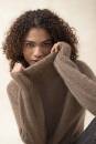 Strickset Pullover mit Rollkragen Top Down Lang Yarns LACE mit Anleitung in garnwelt-Box