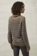 Strickset Pullover mit Streifen Top Down Lang Yarns LACE...