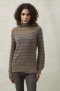 Strickset Pullover mit Streifen Top Down Lang Yarns LACE mit Anleitung in garnwelt-Box S