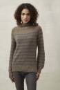 Strickset Pullover mit Streifen Top Down Lang Yarns LACE mit Anleitung in garnwelt-Box S