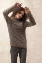 Strickset Pullover mit Streifen Top Down Lang Yarns LACE mit Anleitung in garnwelt-Box S