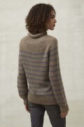 Strickset Pullover mit Streifen Top Down Lang Yarns LACE mit Anleitung in garnwelt-Box M