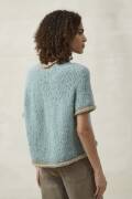 Strickset Kurzarm-Pullover Top Down Lang Yarns SURI ALPACA mit Anleitung in garnwelt-Box S