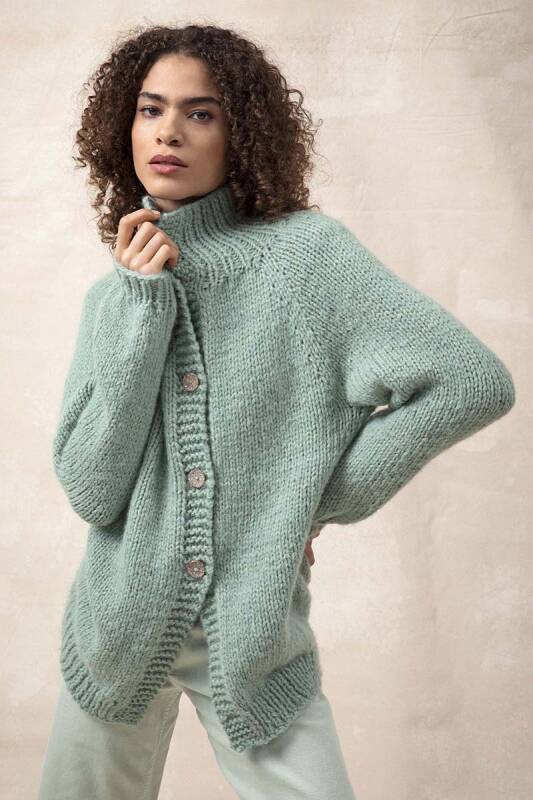 Strickset Jacke SURI ALPACA mit Anleitung in garnwelt-Box in Gre L