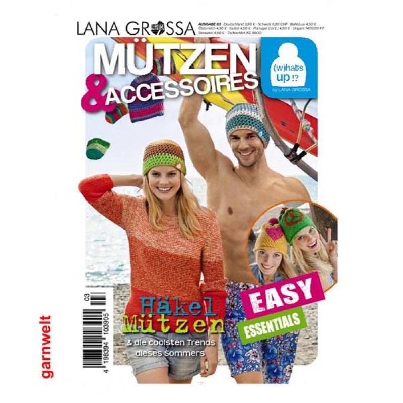 Lana Grossa Mtzen & Accessoires 3 Strickzeitschrift mit Strickanleitungen
