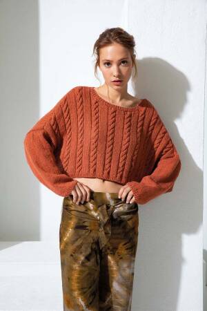 Knitting instructions Cropped sweater 272-56 LANGYARNS REGINA as download