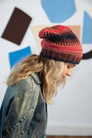 Knitting instructions Hat FLY-053-02 LANGYARNS MERINO+ COLOR as download