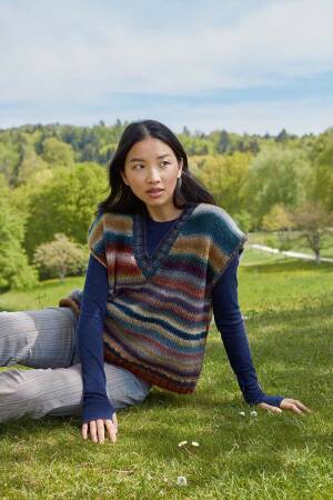 Knitting instructions Vest PTO-045_01 LANGYARNS CLOUD as download