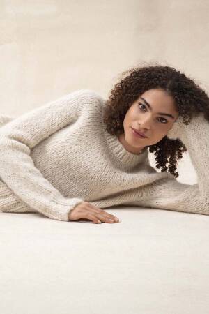 Strickanleitung Pullover Top Down PTO-048_02 LANGYARNS SURI ALPACA als download