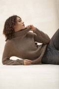 Strickanleitung Pullover mit Rollkragen Top Down...