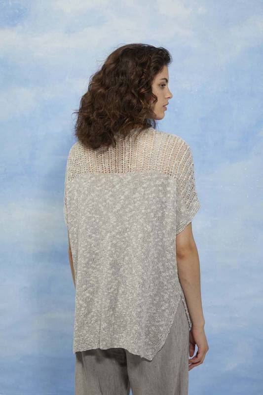 Knitting instructions Short-sleeved sweater 276-19 LANGYARNS LOTUS as download