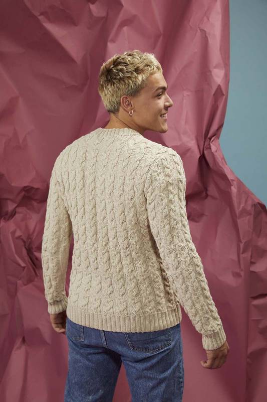Knitting instructions Mens sweater 276-48 LANGYARNS SOFT COTTON as download