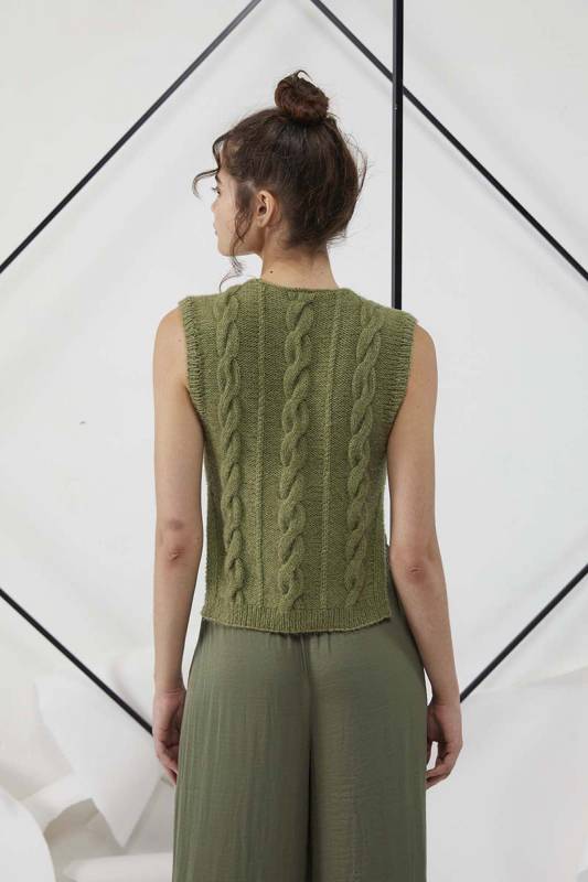 Knitting instructions Vest with open sides 276-70 LANGYARNS AURA as download