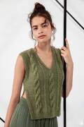 Strickanleitung Offener Pullunder 276-70 LANGYARNS AURA...