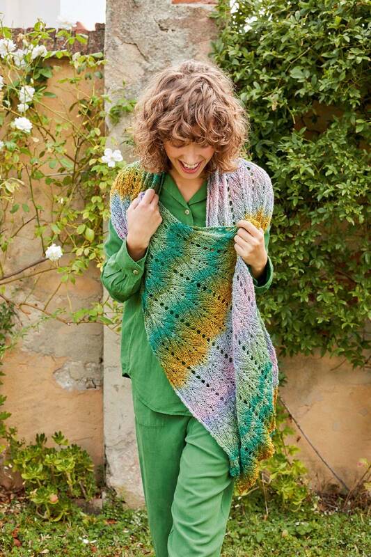 Strickanleitung Schultertuch PTO-057_02 LANGYARNS LINELLO als download