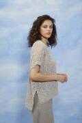 Knitting set Short-sleeved sweater  with knitting instructions in garnwelt box in size S-M